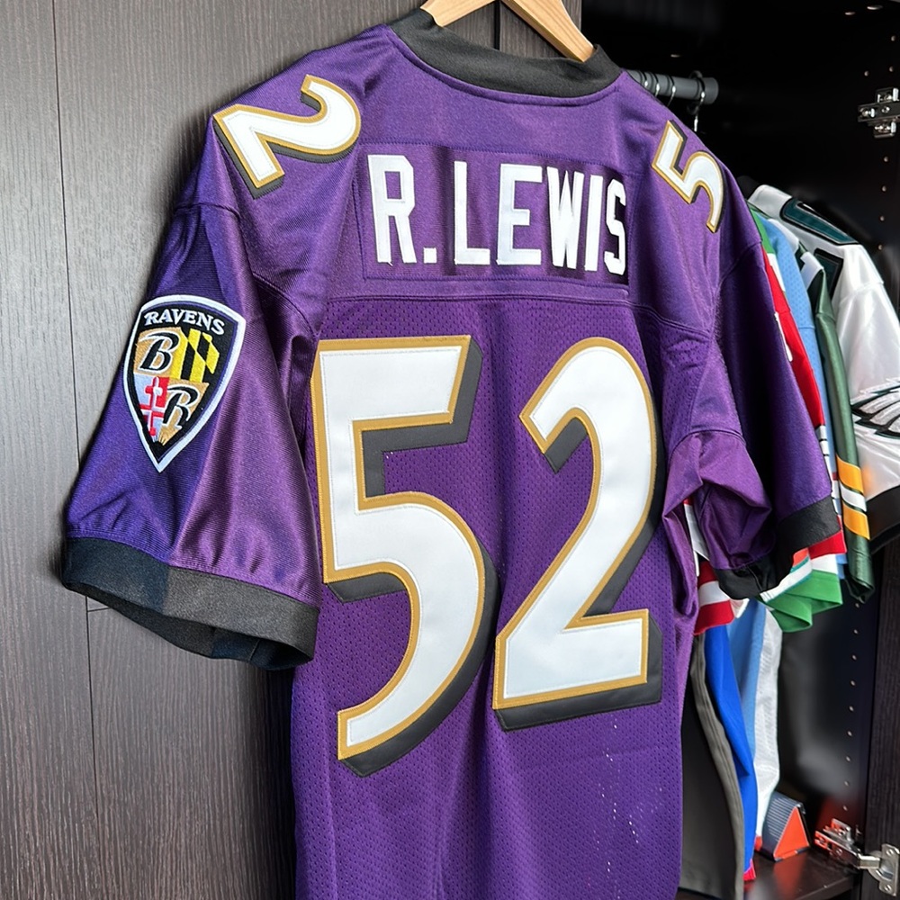 Ray Lewis Baltimore Ravens Mitchell & Ness 2000 Authentic Throwback Jersey - Picture 7 of 8